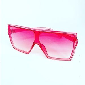 Pink Tint Square Glasses
